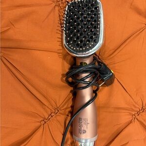 Hair Straightening Brush - Rose Gold
